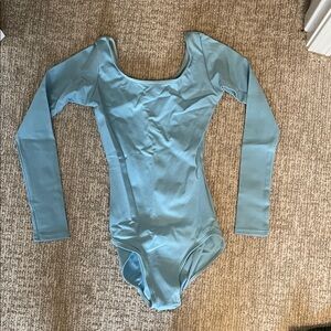 Capezio Light Blue Long Sleeve Leotard